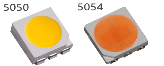 5050灯珠与5054灯珠之间的区别
